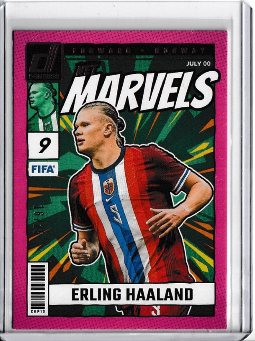 2024-2025 Panini Donruss – #23 ERLING HAALAND Net Marvels Pink /25