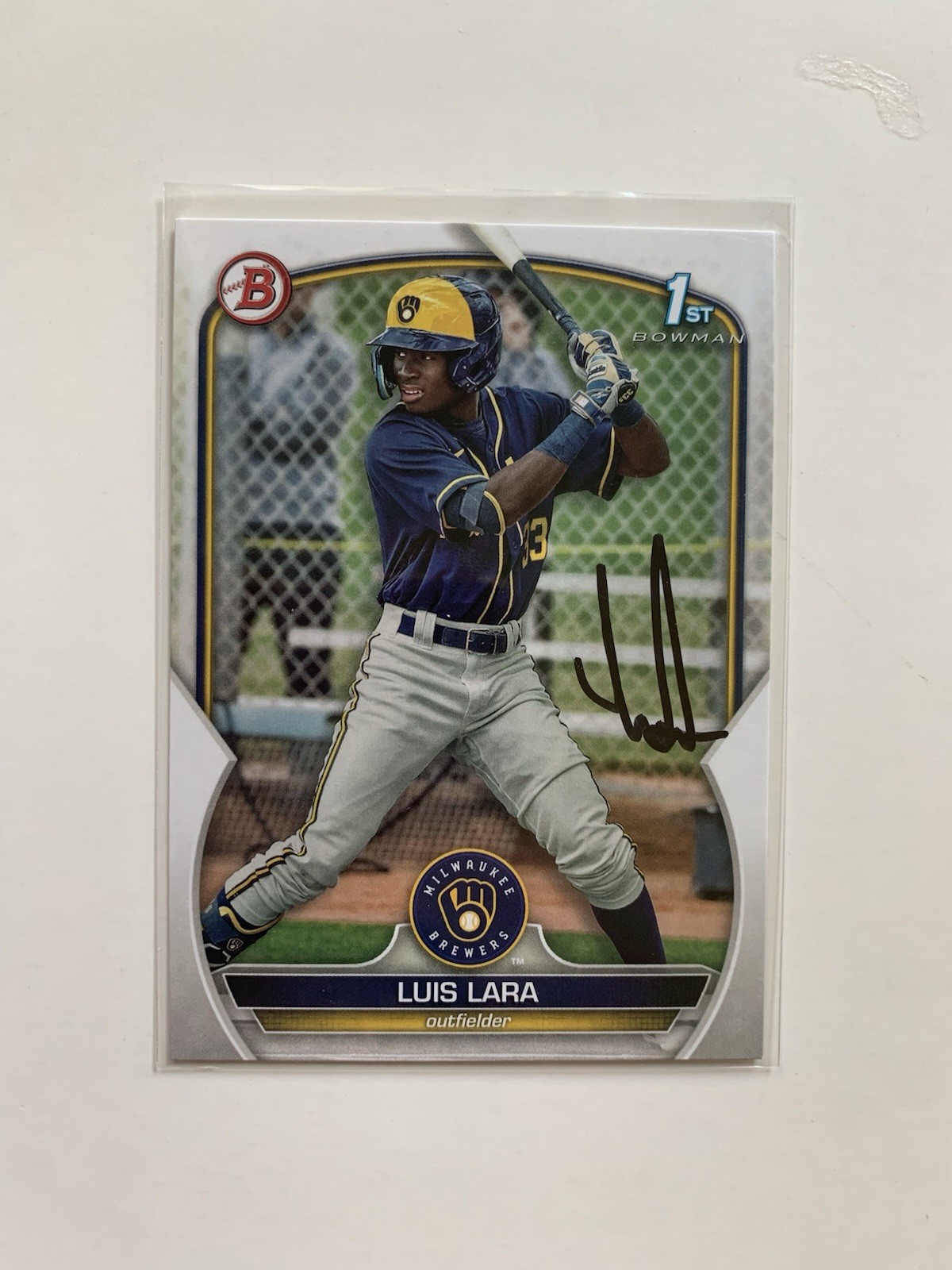 2023 Topps Bowman 1st Luis Lara Signed Autographed #Bp-100 Paper Brewers QTY 🔥