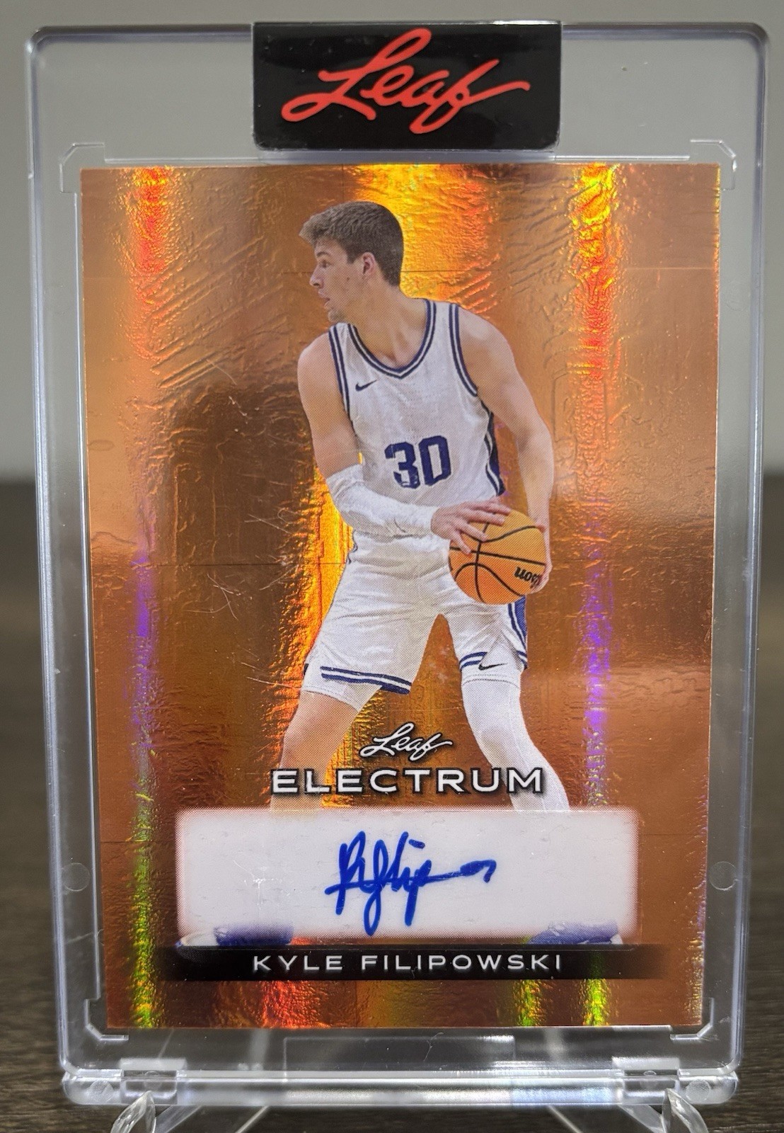 Kyle Filipowski Auto /20 Leaf Electrum Orange Still Sealed NM/Mjnt Condition!🔥