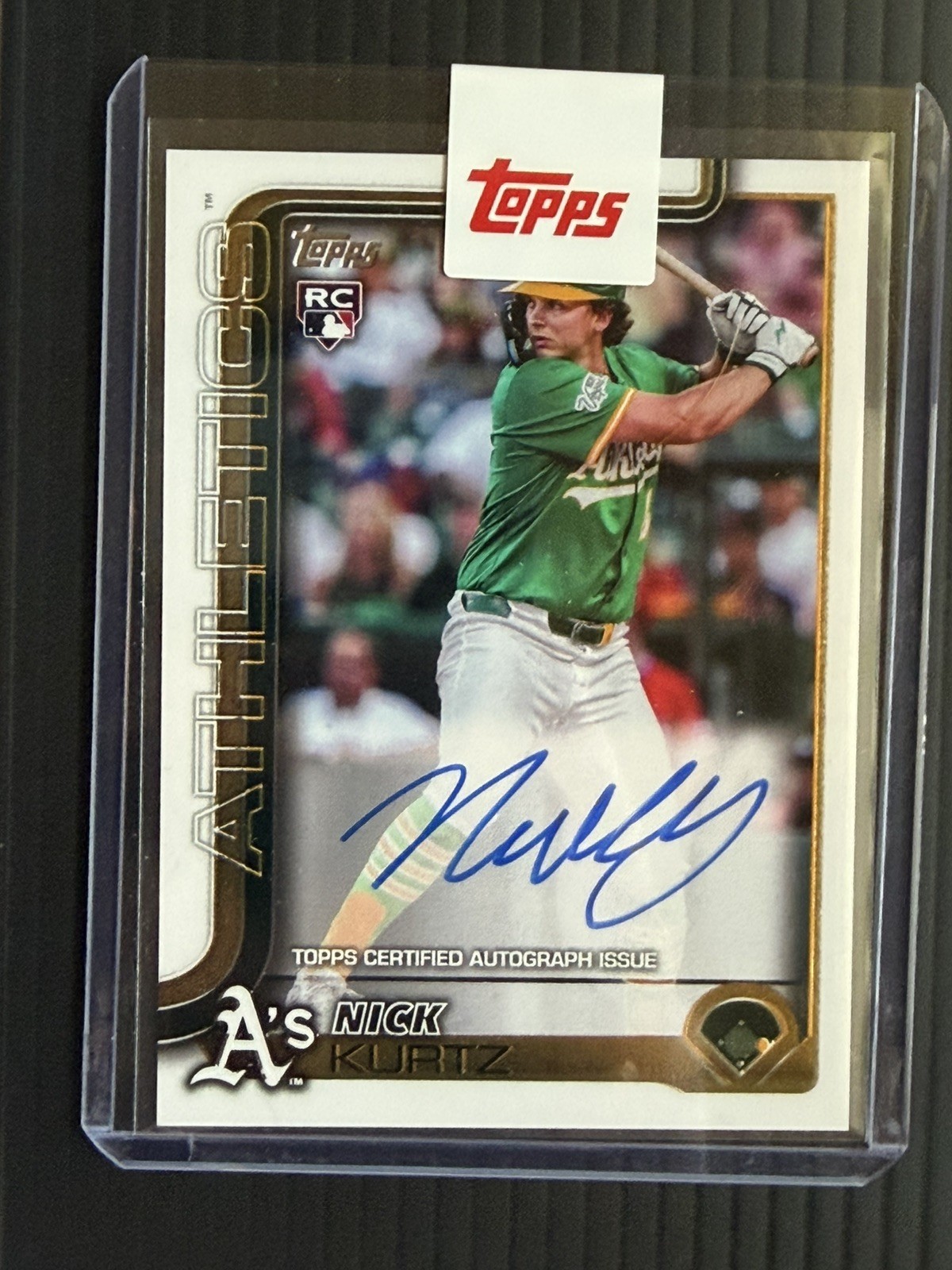 2025 Topps Baseball Update Real One Nick Kurtz RC Rookie AUTO SEALED US201