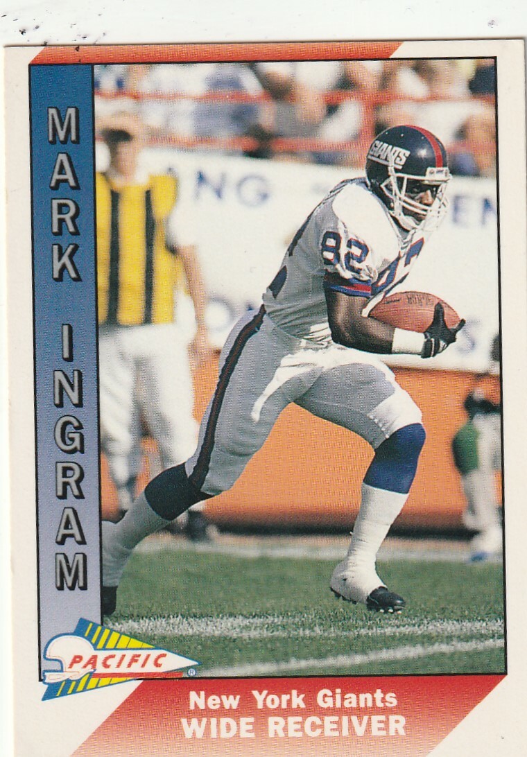 FREE SHIPPING-MINT-1991 Pacific Mark Ingram #360 GIANTS PLUS BONUS CARDS