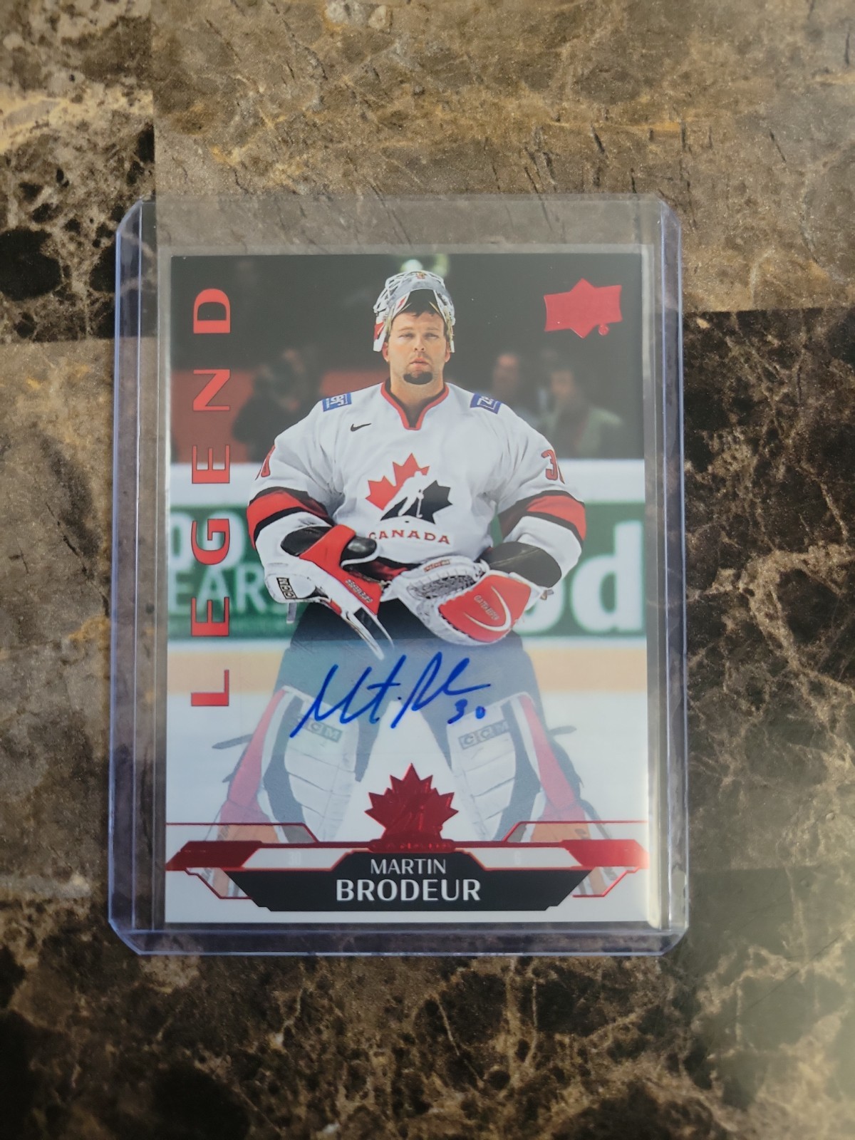 Martin Brodeur 2026 Team Canada Legends Autograph #178