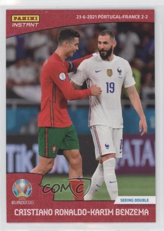 2020 Panini Instant UEFA Euro /1741 Cristiano Ronaldo Karim Benzema #38 0a16