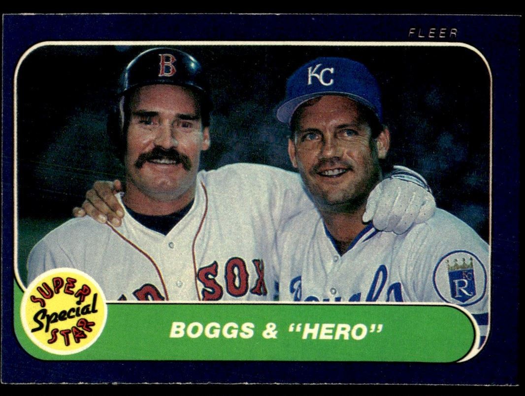 1986 Fleer Wade Boggs/George Brett #634