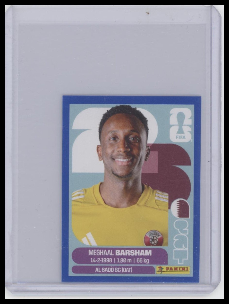2026 Panini FIFA World Cup Stickers #QAT2 Meshaal Barsham Blue