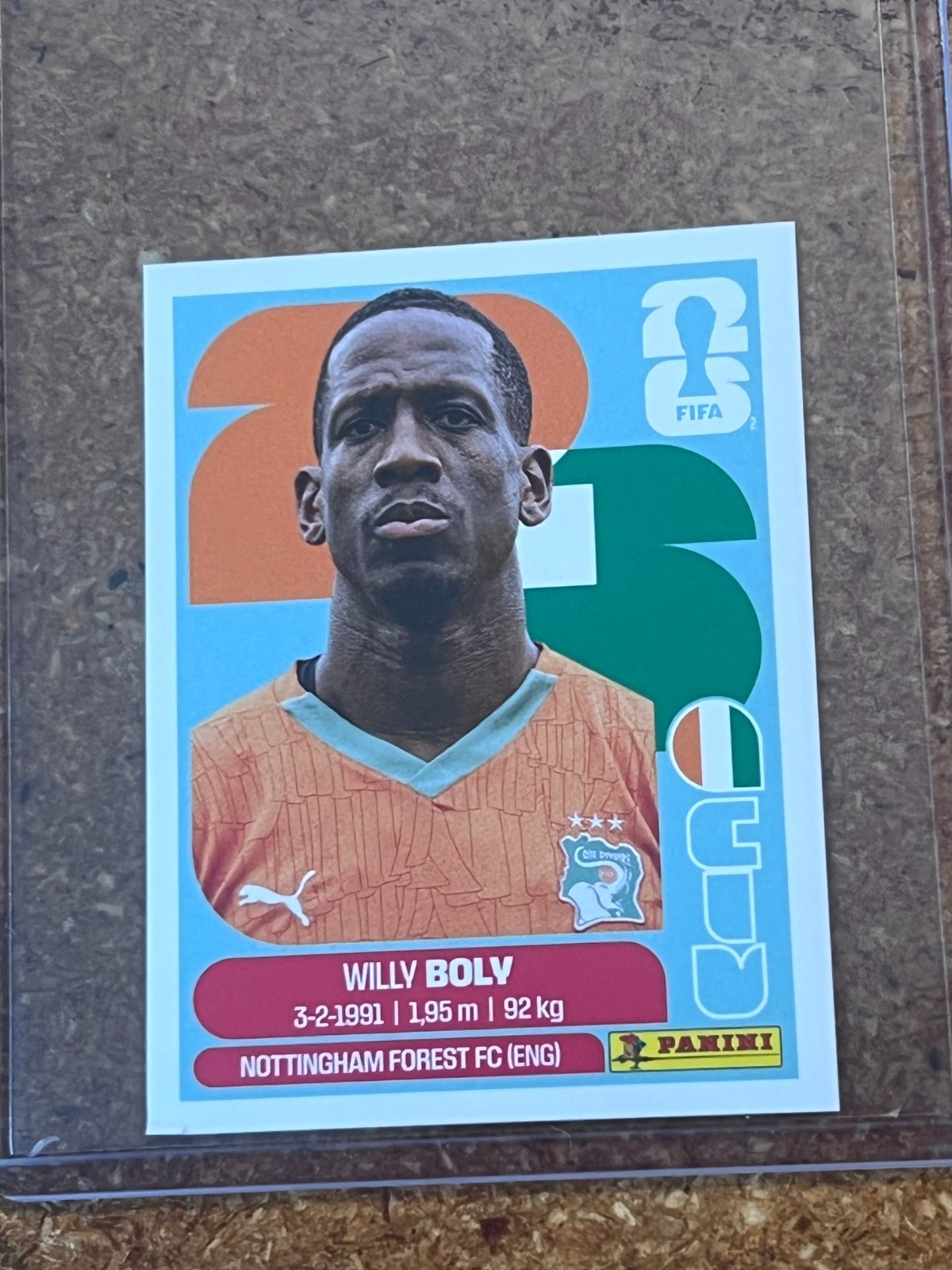 2026 Panini FIFA World Cup Soccer Sticker US Edition # CIV 7 Willy Boly