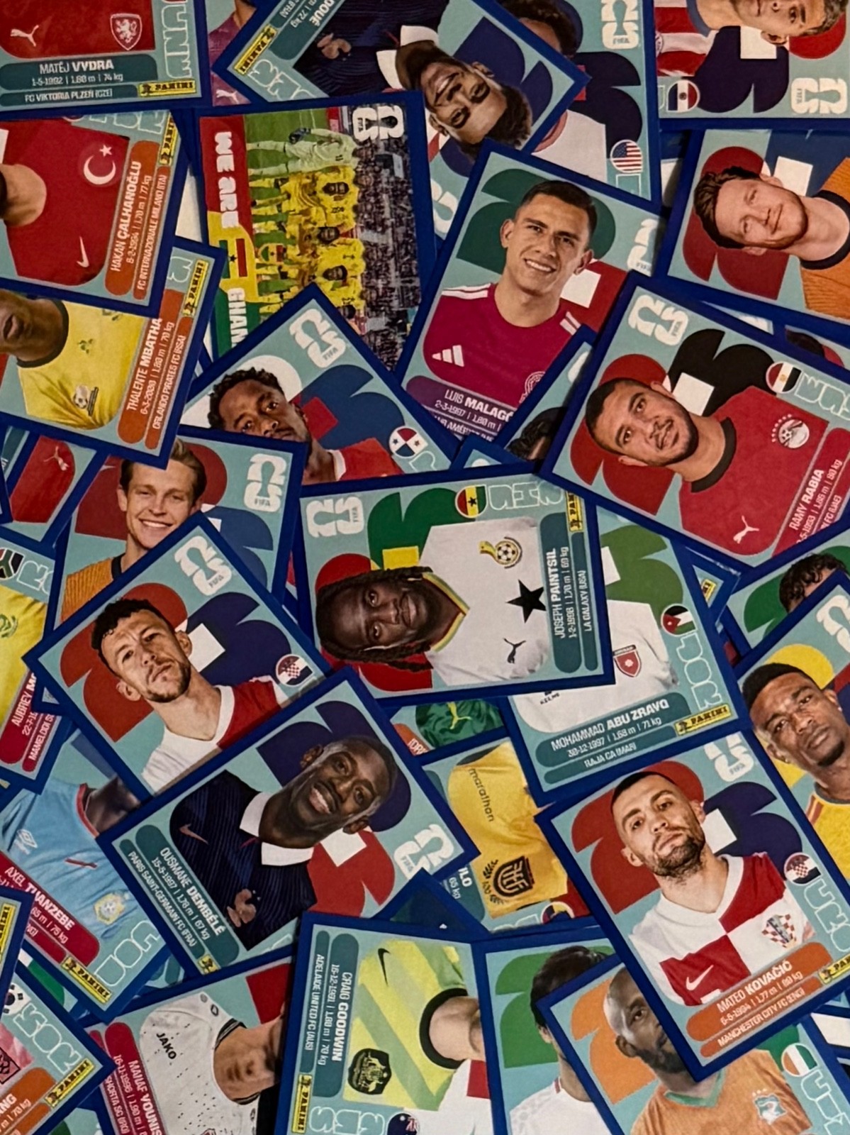 2026 Panini World Cup Sticker Collection Pick Your Sticker BLUE PARALLEL