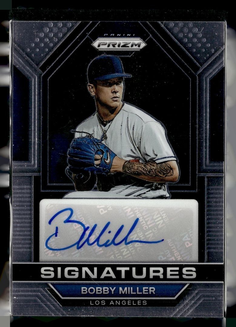 2023 PRIZM SIGNATURES AUTO BOBBY MILLER DODGERS