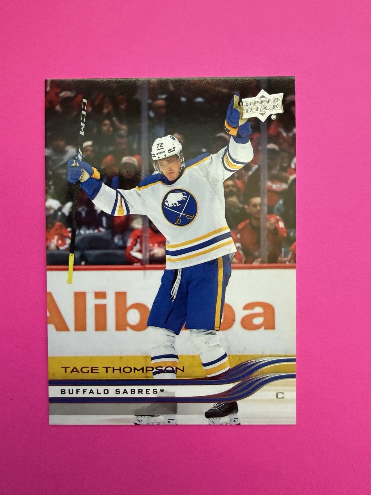 2025-26 Upper Deck Series 2 Tage Thompson SSP Celebration Variation Sabres