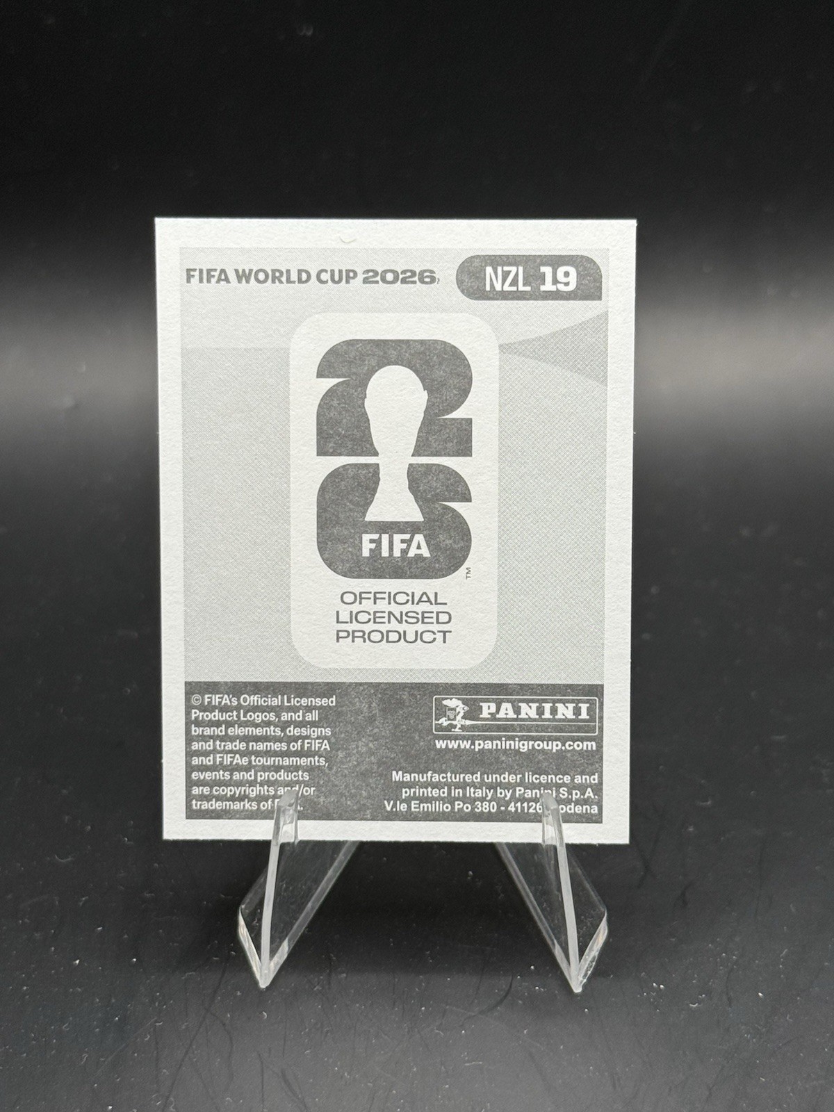 Panini 2026 FIFA World Cup Sticker Callum McCowatt Silkeborg NZL 19 Blue Border