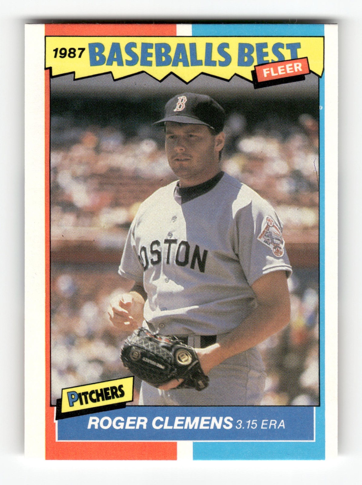 1987 Fleer Baseball’s Best ROGER CLEMENS #10 Red Sox
