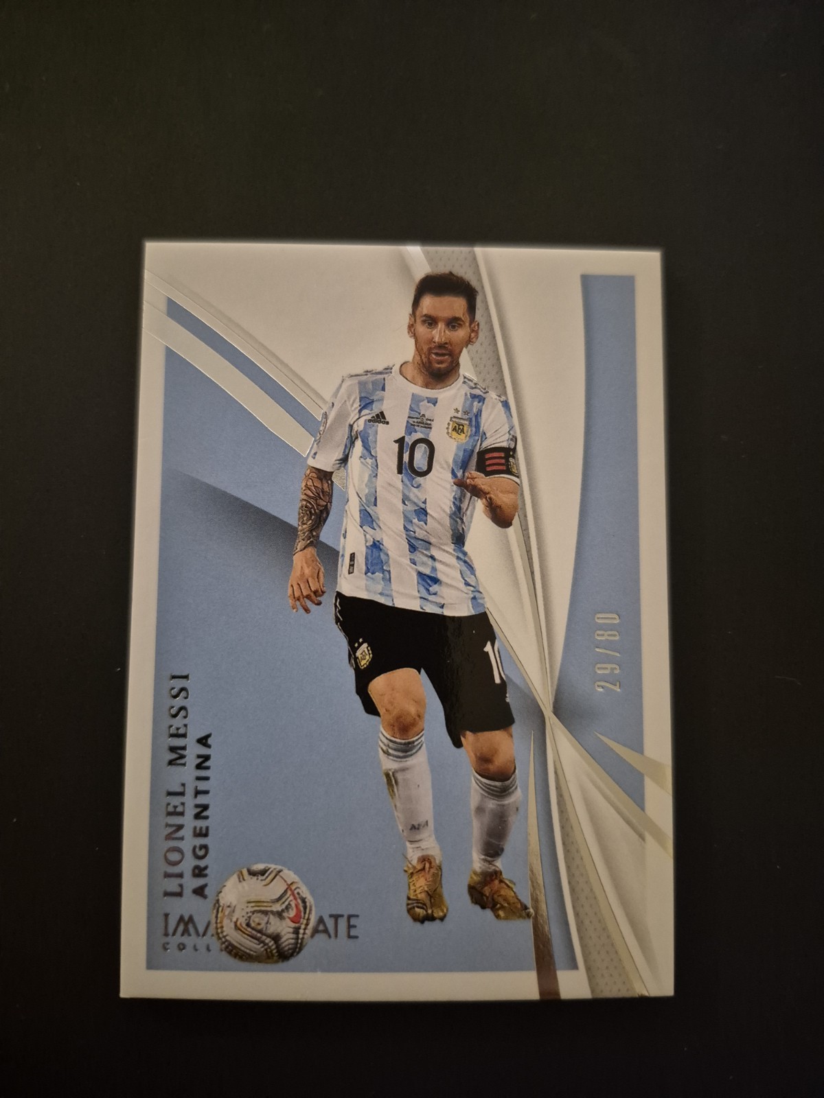 2021 Immaculate LIONEL MESSI Argentina Base #13 29/80