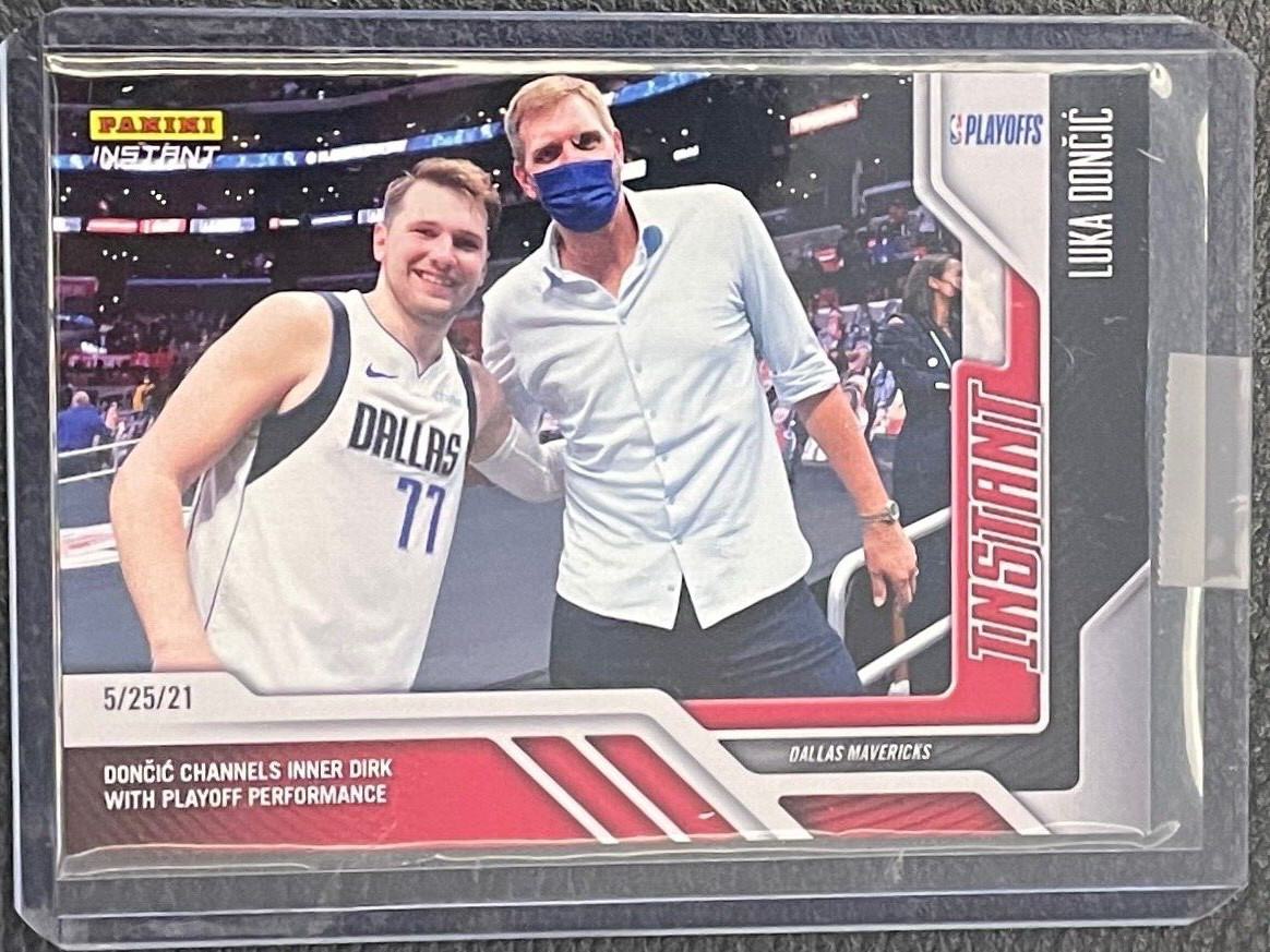 LUKA DONCIC DIRK NOWITZKI 2020-21 PANINI INSTANT PLAYOFFS /343 QTY AVAILABLE 192