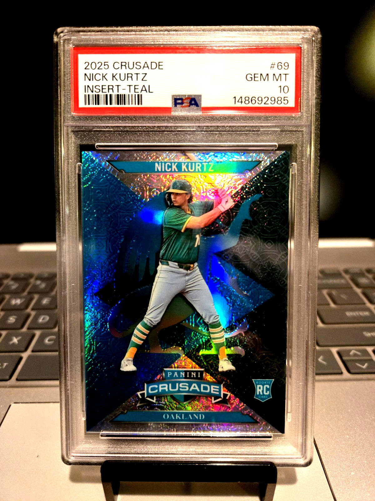 2025 Crusade #87/199 Nick Kurtz Insert-Teal Rookie #69 Gem Mt. 10 “Star ” POP-1.