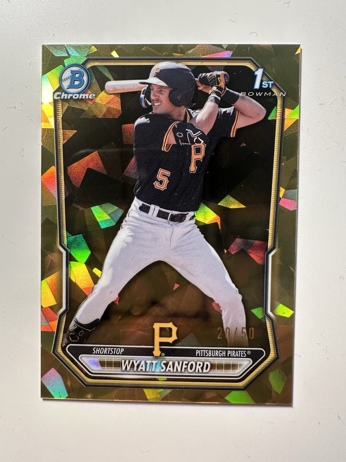 2026 Bowman Sapphire – Wyatt Sanford – 1st Bowman – Gold /50
