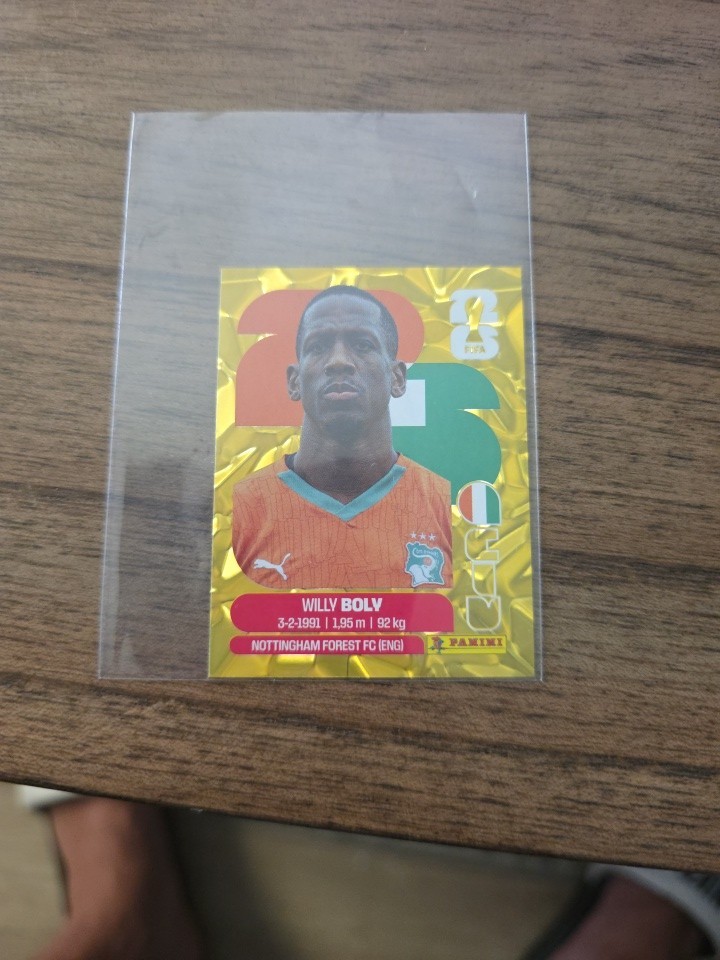 Panini FIFA World Cup 2026 Gold Crumple Singles CIV 7 – willy bolv