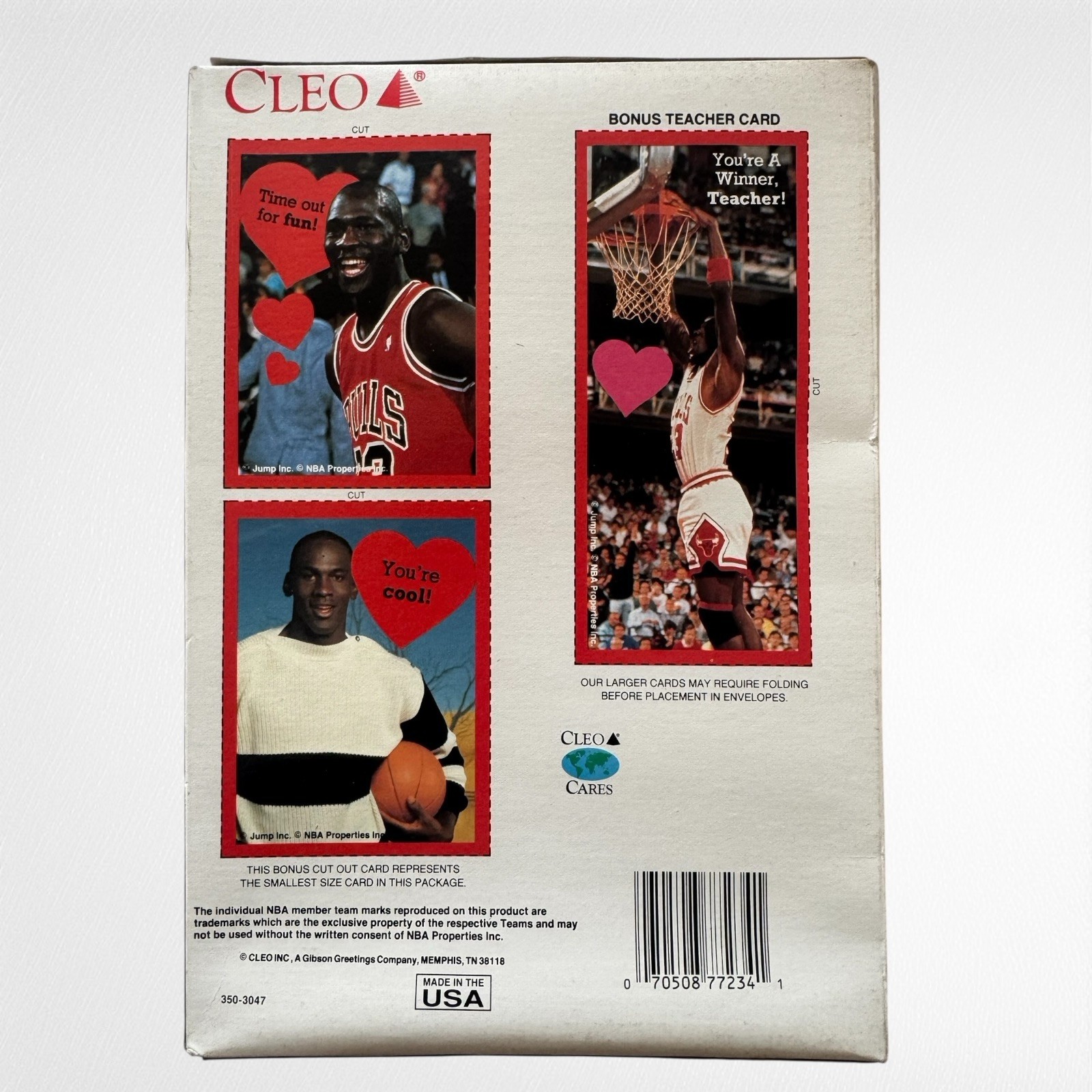 Pair Of Michael Jordan 1990s CLEO Valentine Card Set 38 Cards NBA Bulls