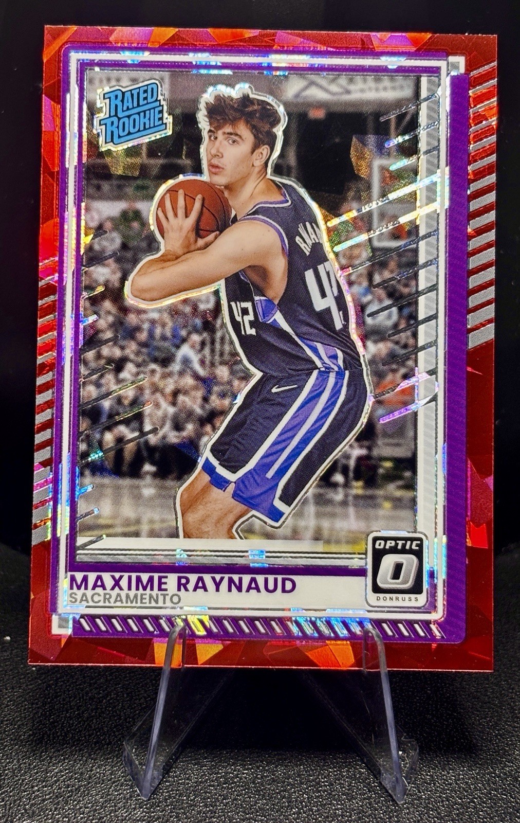 2025-26 Panini Donruss – Rookie Maxime Raynaud #29 Red Ice Optic Holo Prizm (RC)