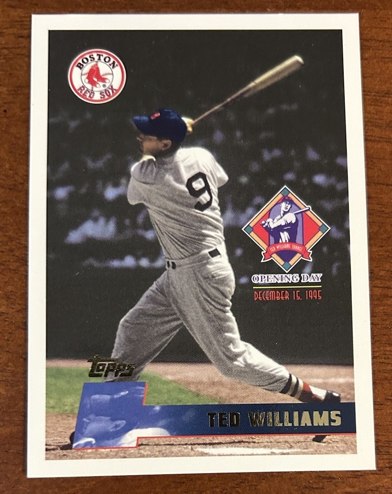 1995 Topps Ted Williams Tunnel – Dedication Card #9 – Very Rare