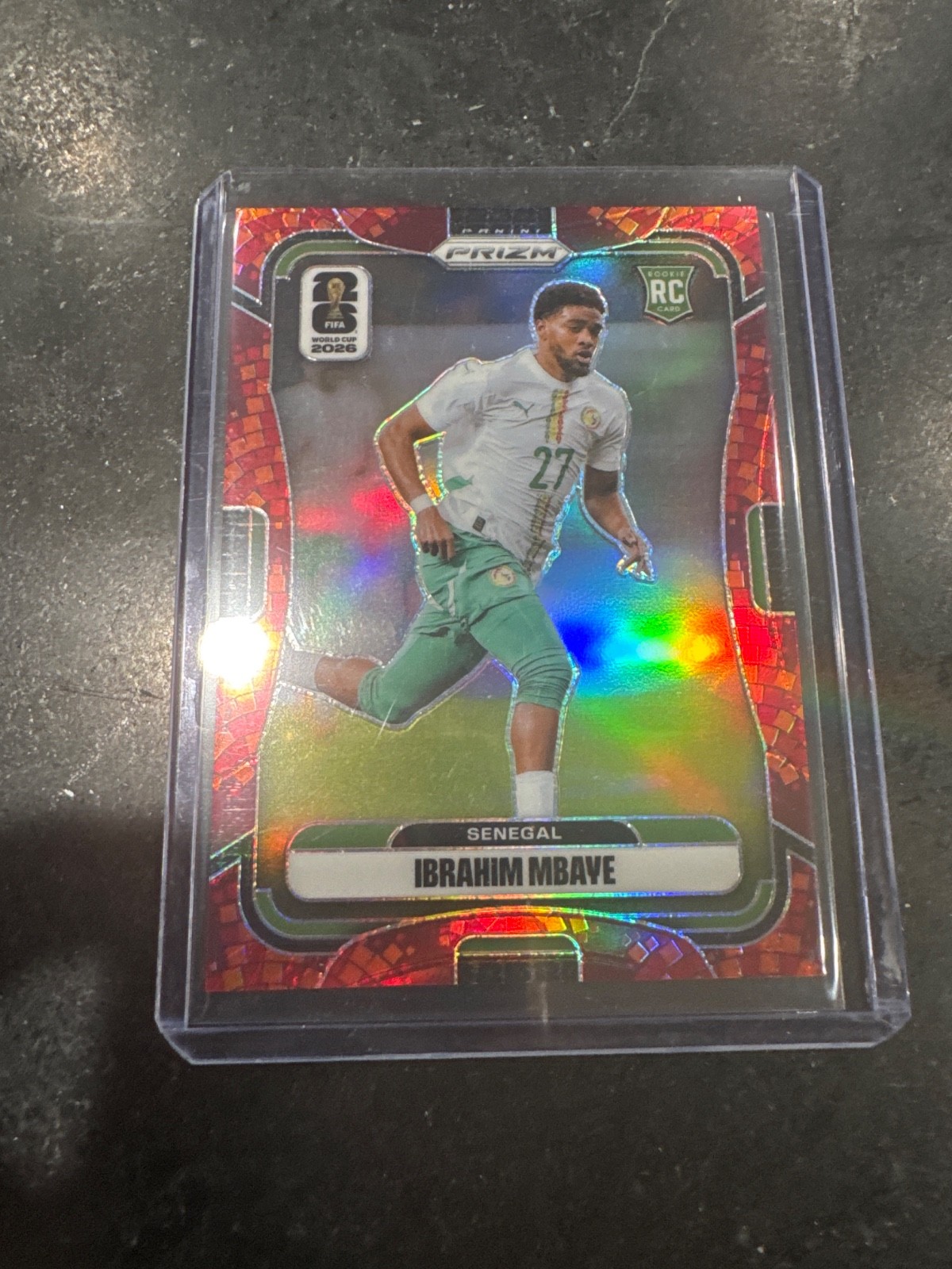 2026 Panini Prizm FIFA World Cup #405 Ibrahim Mbay Maple Leaf Prizm /86 Senegal