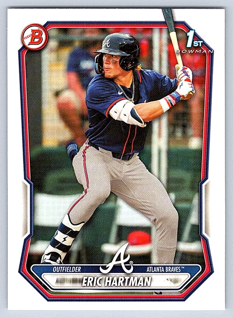 ERIC HARTMAN BRAVES RC 1st card 2026 BOWMAN PROSPECTS #BP-102
