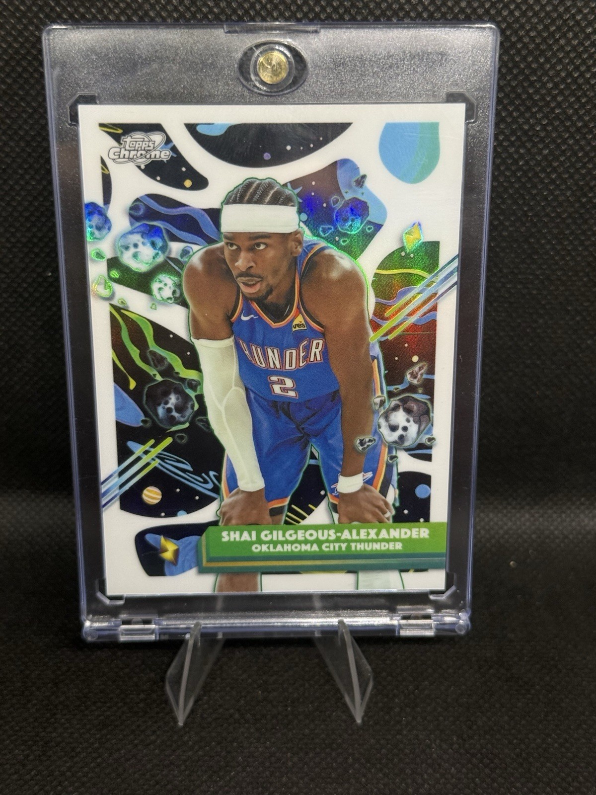 2025-26 Topps Cosmic Chrome Shai Gilgeous Alexander White Hole Refractor SSP SGA