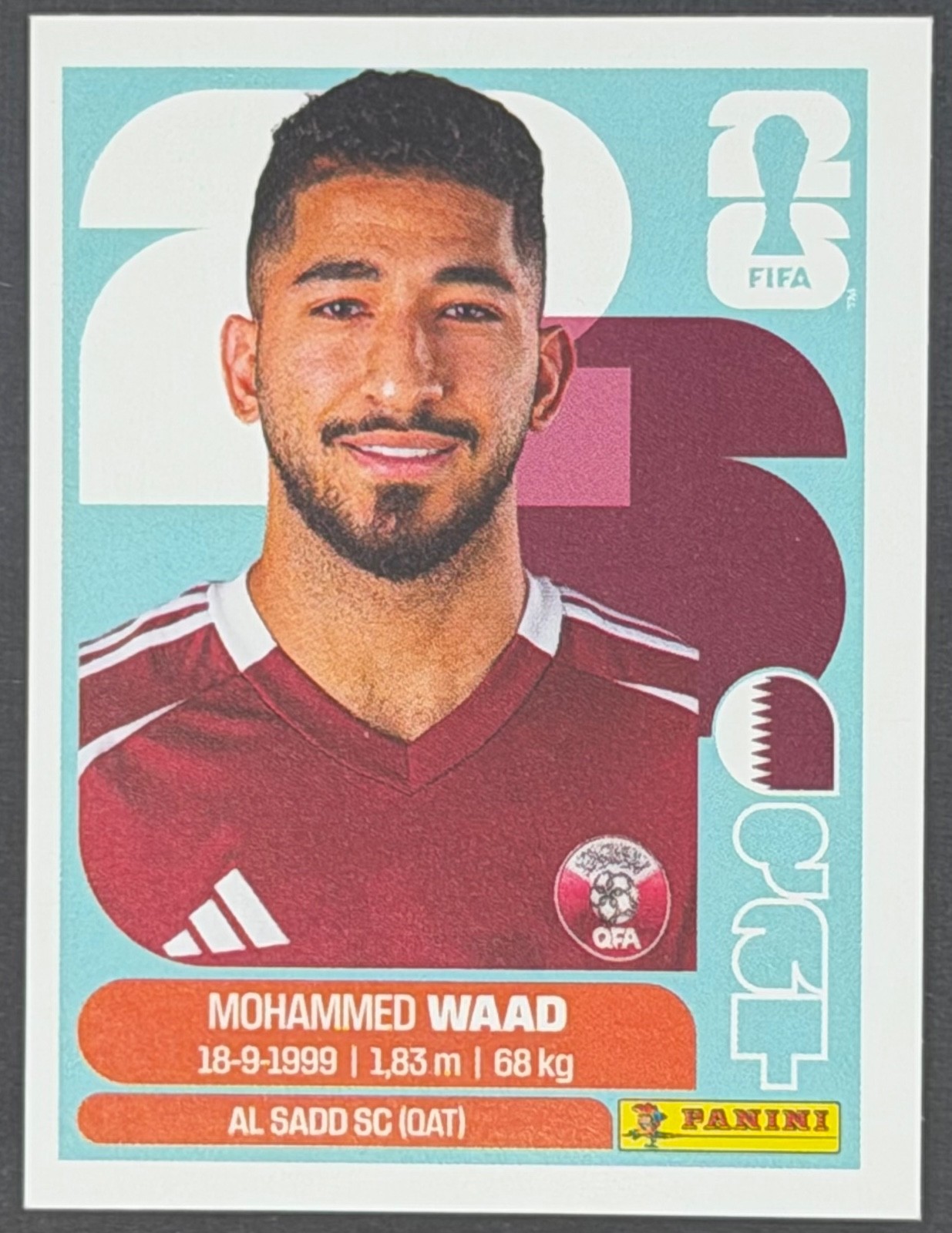 Panini FIFA World Cup 2026 Sticker QAT14 Mohammed Waad – Qatar