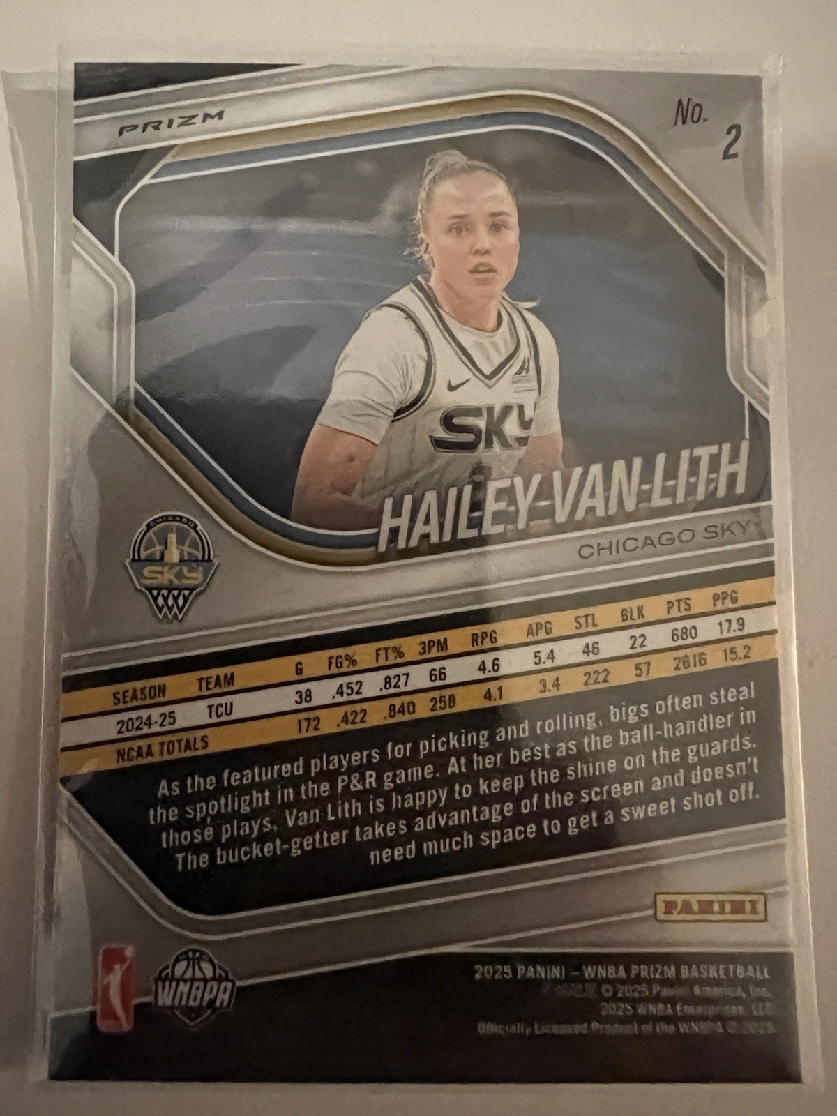 2025 Prizm WNBA | Hailey Van Lith | #2 White Seismic Prizm ROOKIE