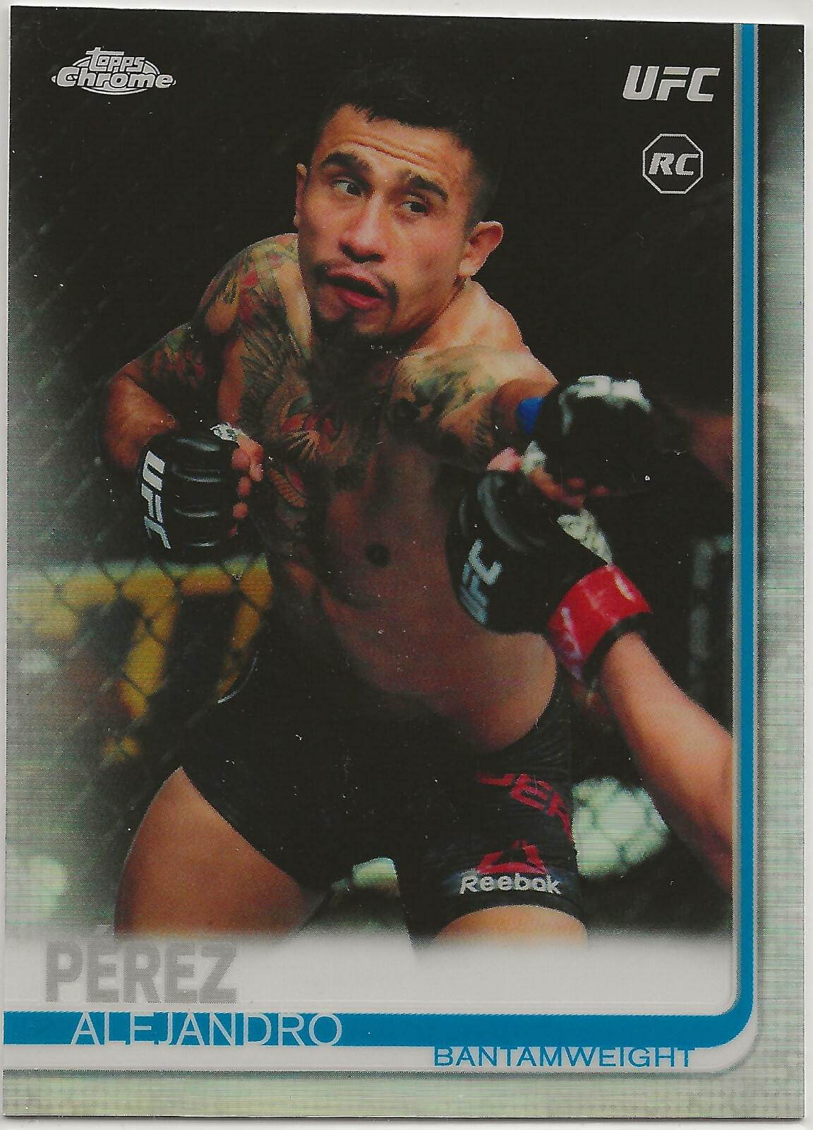 Alejandro Perez 2019 Topps Chrome UFC REFRACTOR Rookie Card #42