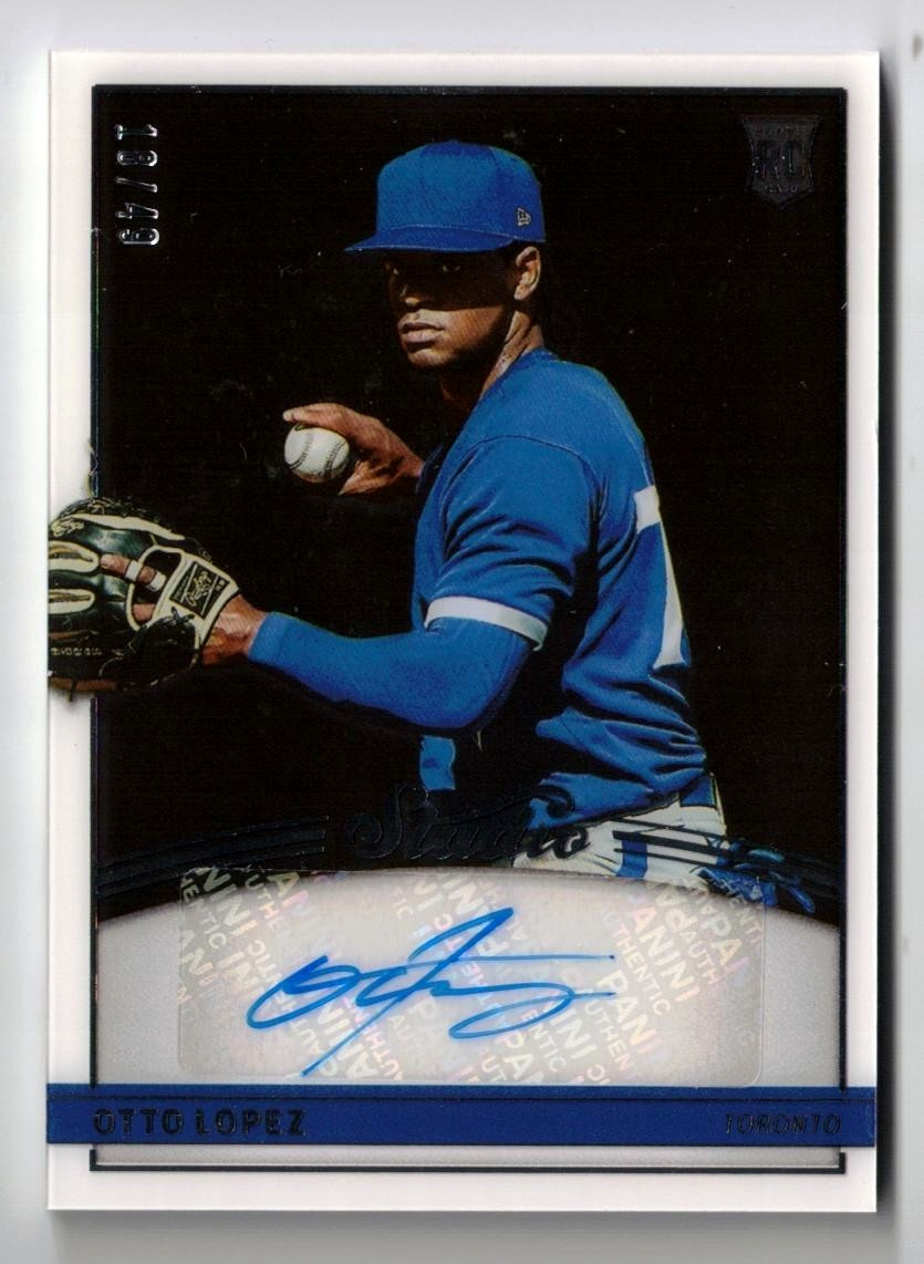 2022 Panini Chronicles Studio RC PATCH AUTO Otto Lopez! Rookie! Autograph /49