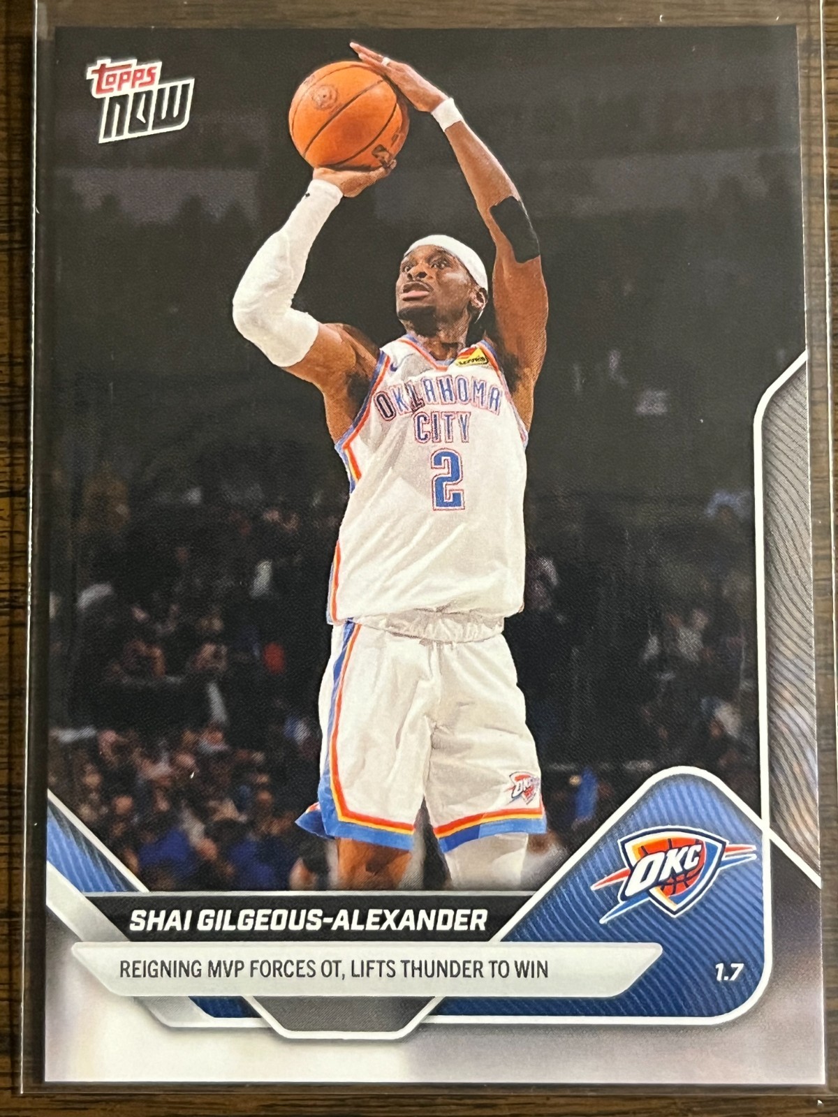 2025-26 Topps Now NBA #120 Shai Gilgeous-Alexander Oklahoma City Thunder