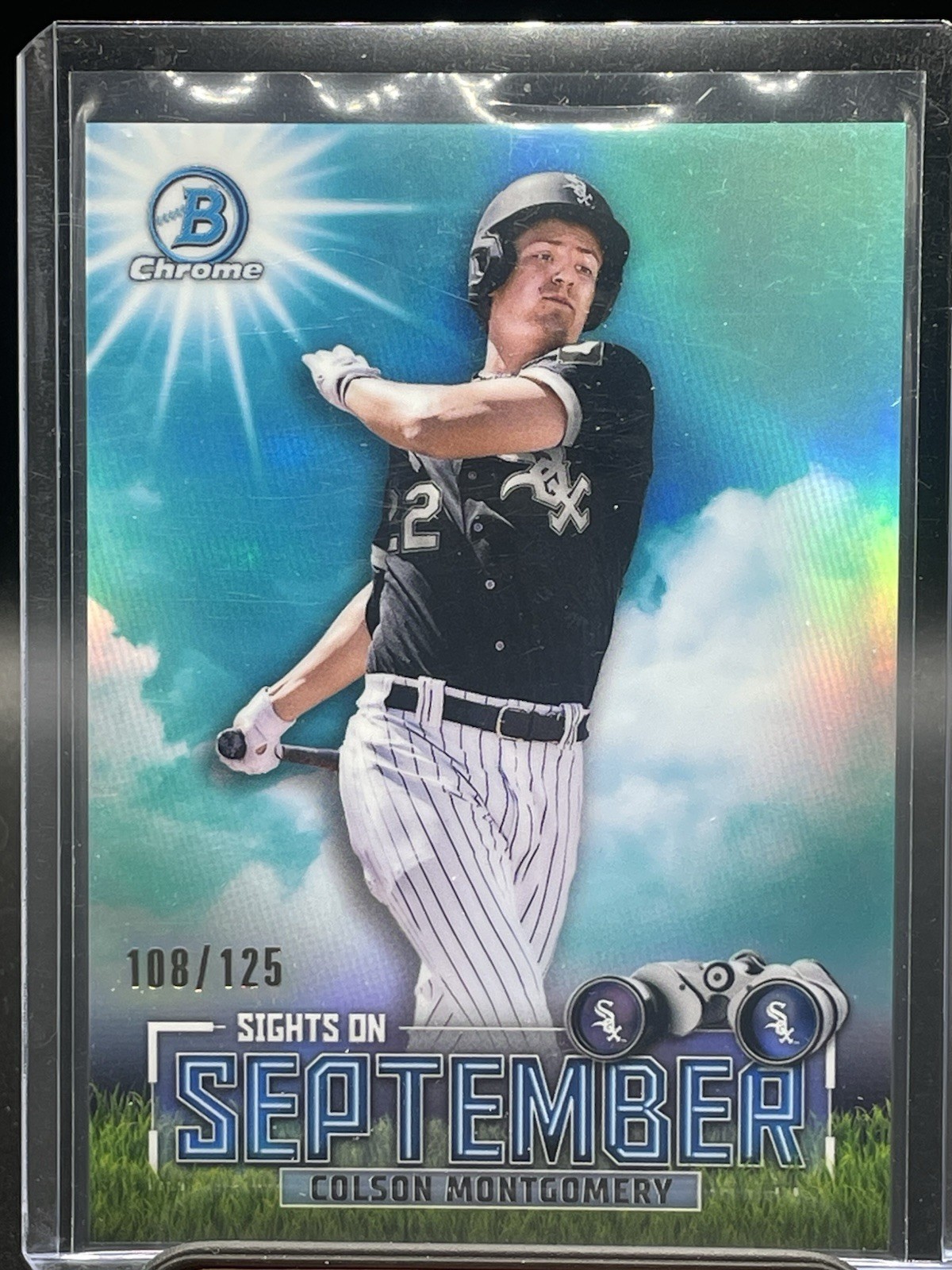 2023 Bowman Chrome COLSON MONTGOMERY Sights on September Aqua Refractor #108/125