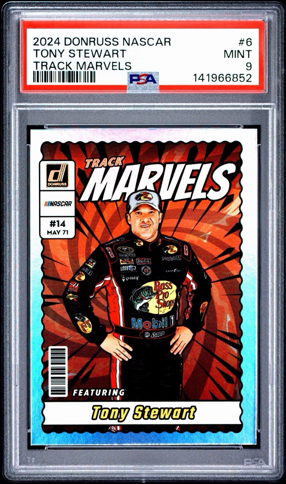 2024 Donruss #6 Tony Stewart Track Marvels PSA 9