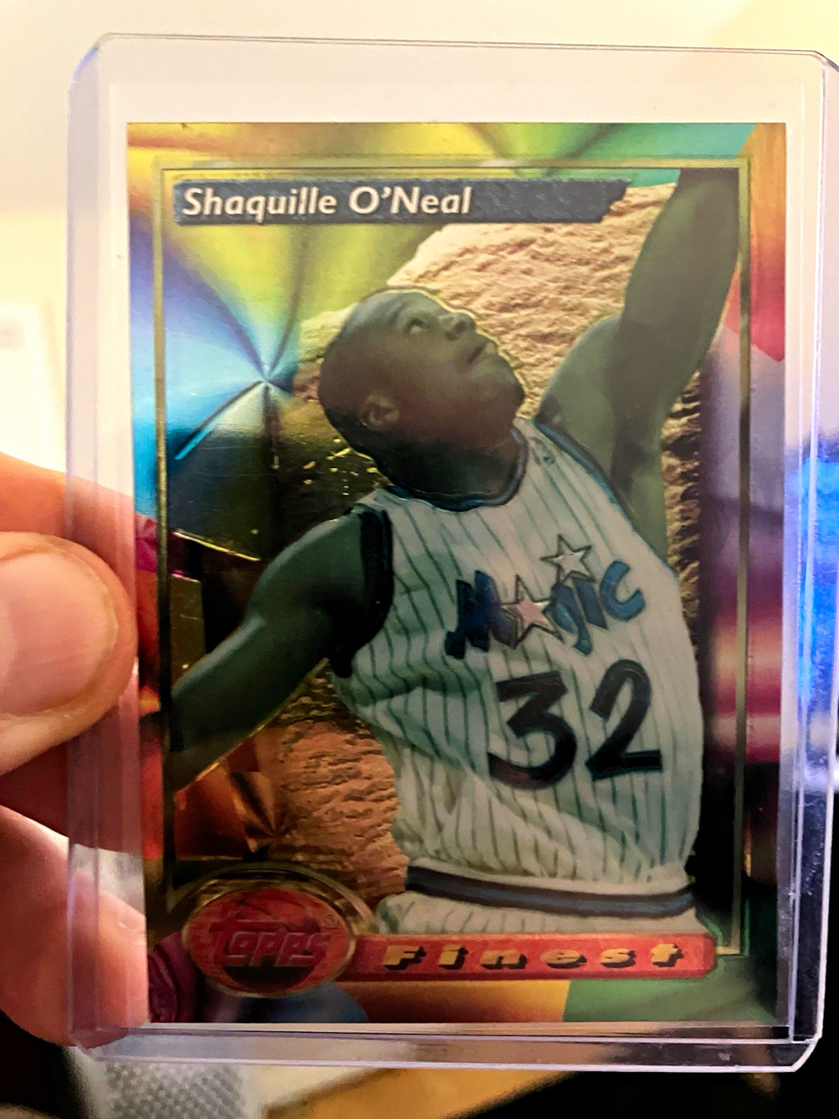 Topps 1993-94 Finest Shaquille O’Neal Orlando Magic #3 NBA Basketball