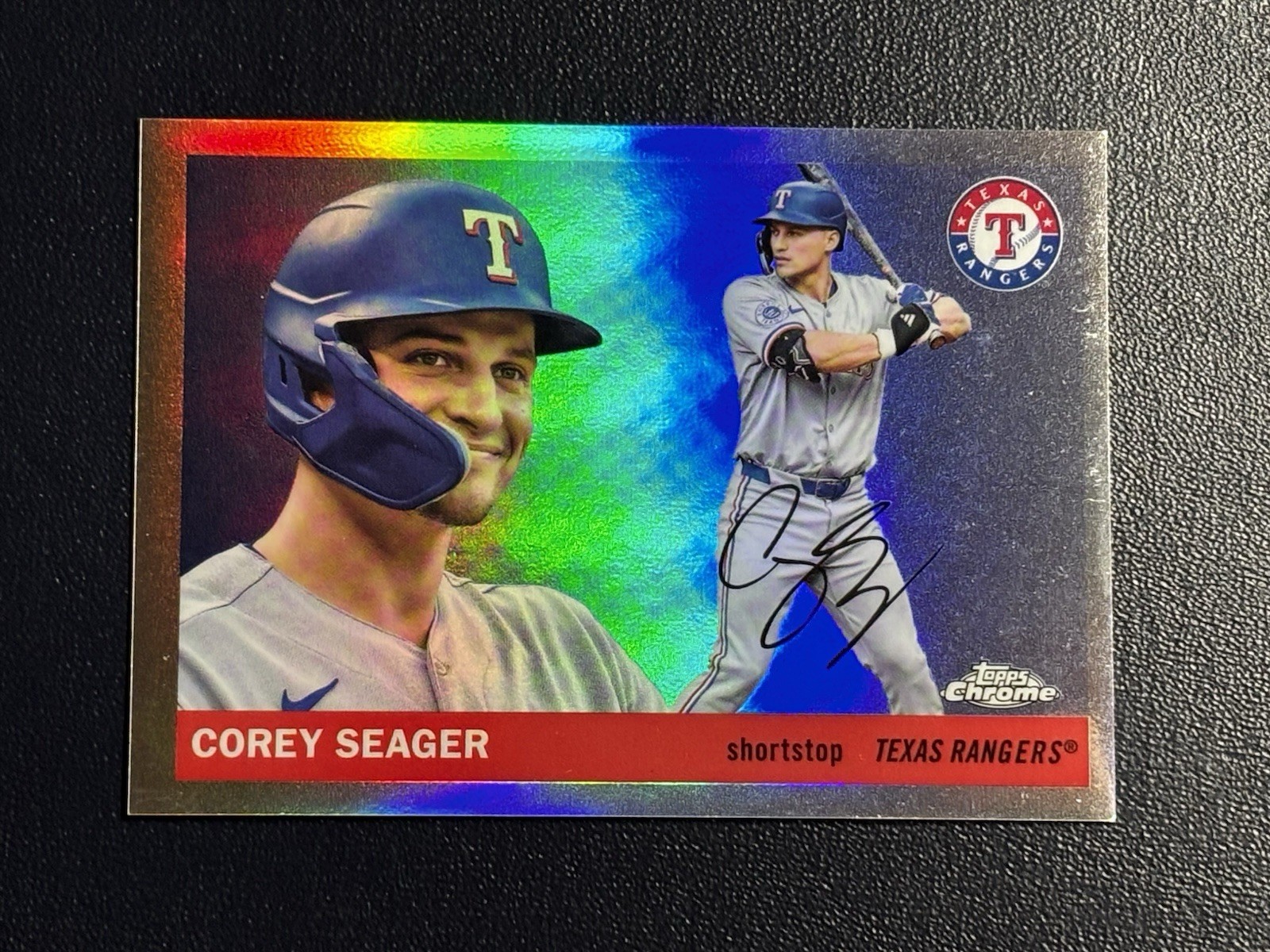 2025 Topps Chrome Platinum Corey Seager Image Variation SP Texas Rangers