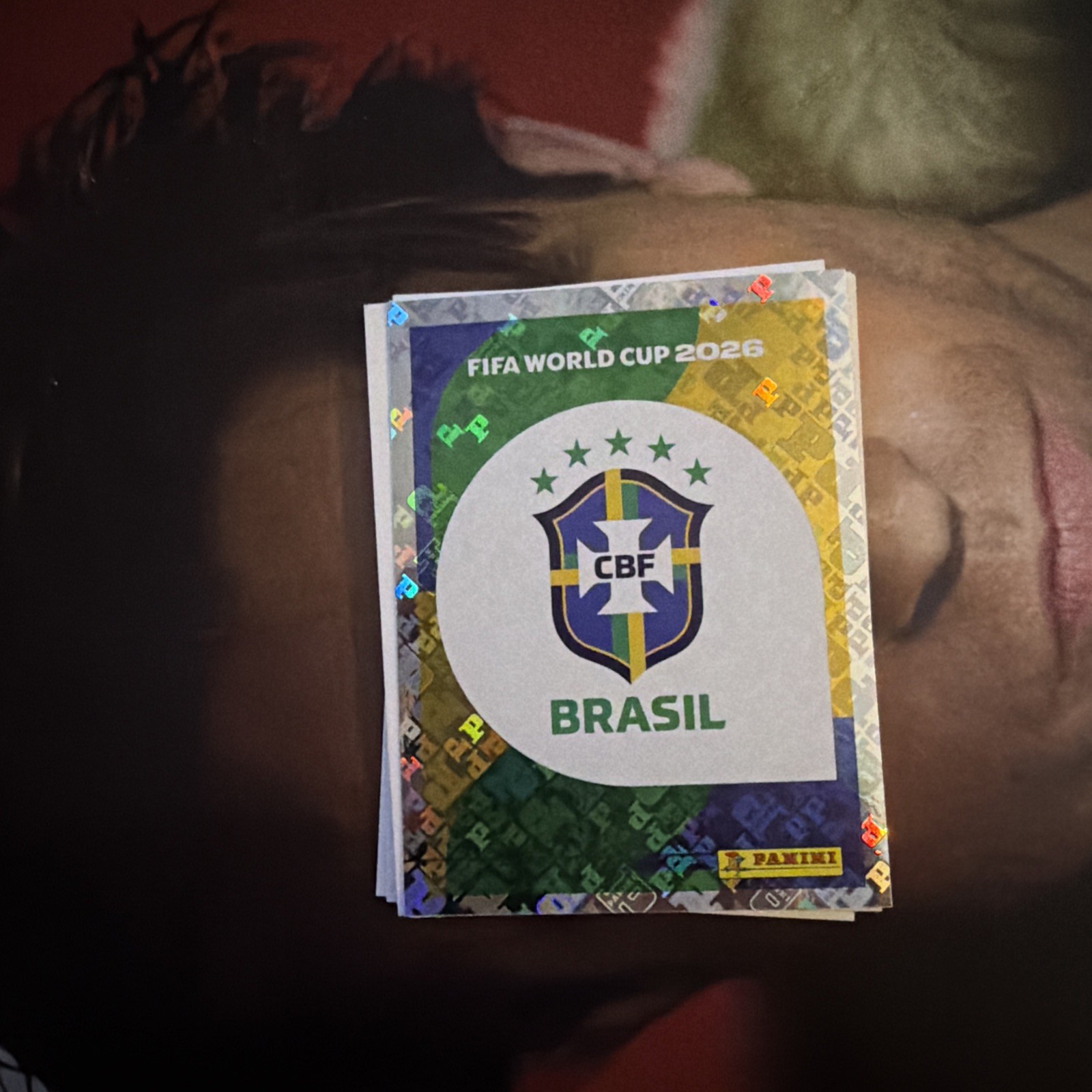 Panini World Cup Sticker Brazil Brasil Panini Foil Team Logo