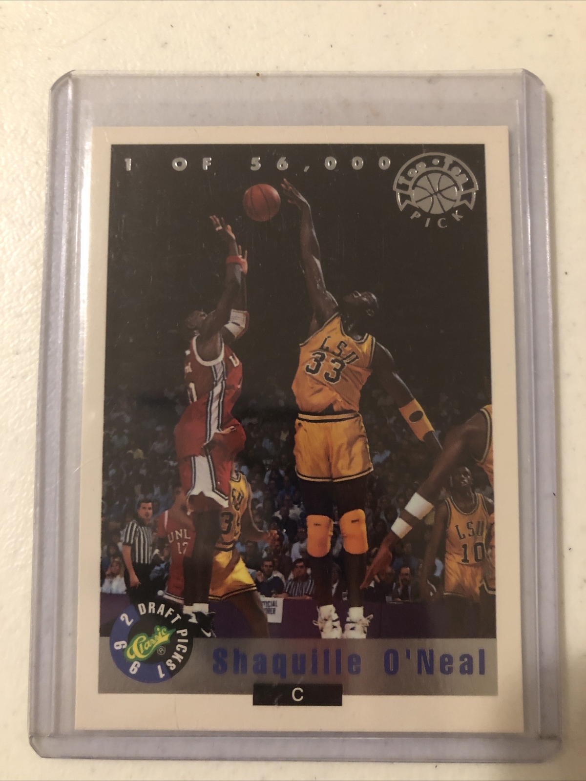 1992 Score Board Classic #LP1 Shaquille O’Neal LSU 1/56000 RC Rookie