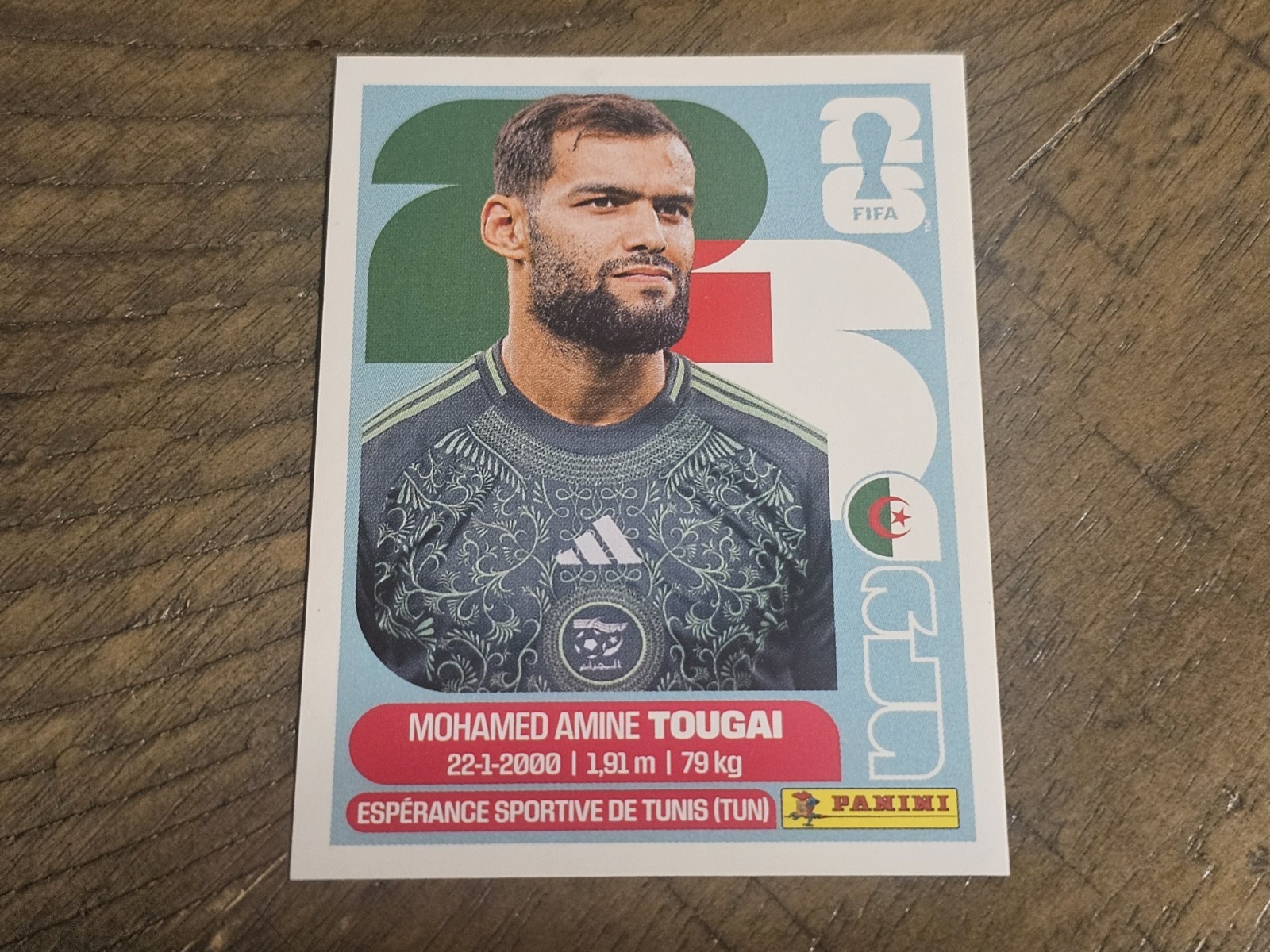 2026 Panini Fifa World Cup Sticker #ALG 6 Mohamed Amine Tougai Algeria