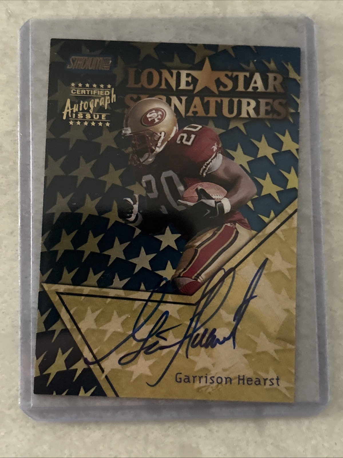1999 Topps Stadium Club Lone Star Signatures Garrison Hearst #LS9
