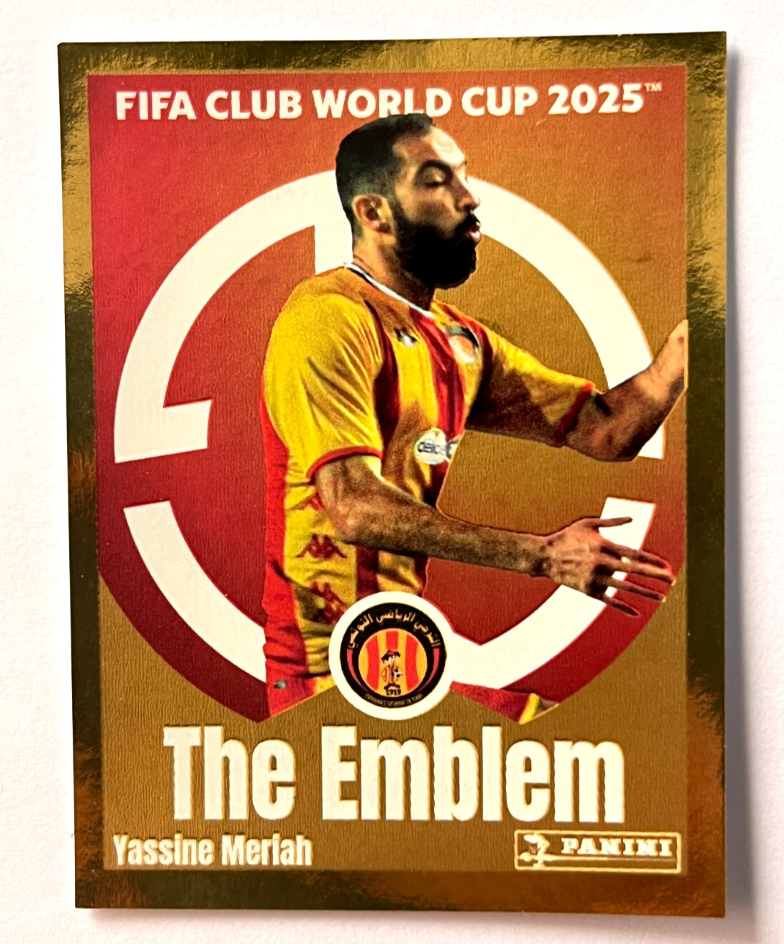 2025 FIFA CLUB WORLD CUP Panini Sticker #220 YASSINE MERIAH Esperance Tunis Foil
