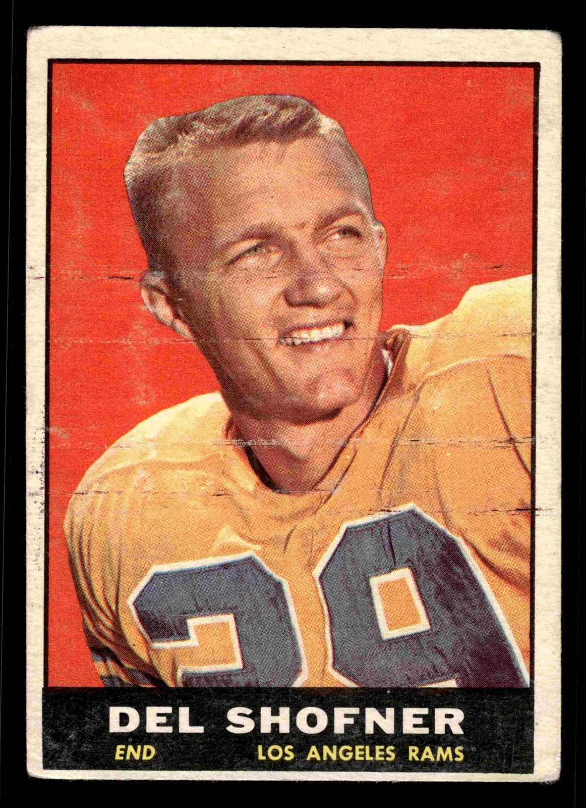 1961 Topps Del Shofner #52 – Los Angeles Rams