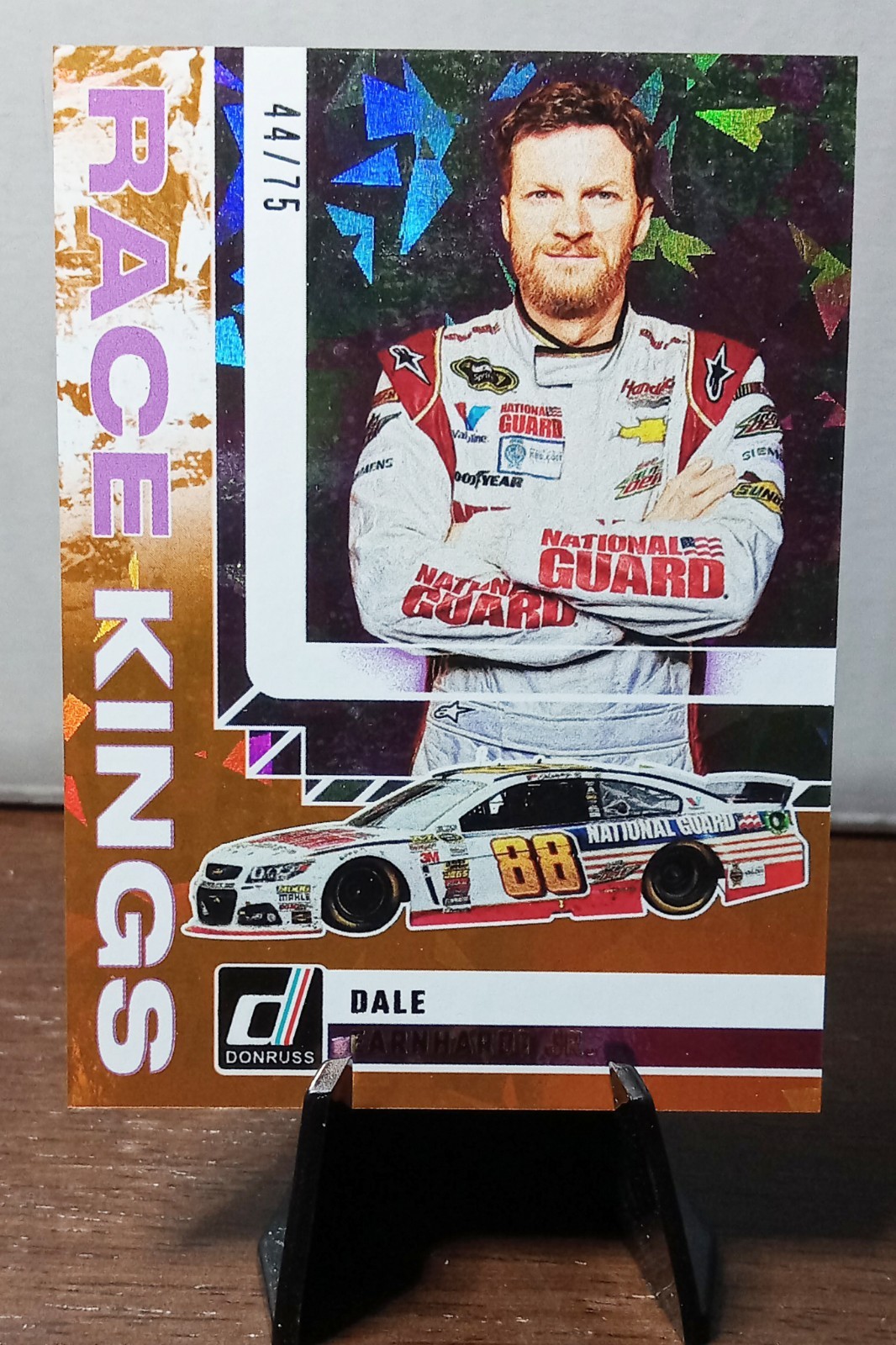 2025 Panini Donruss – Dale Earnhardt Jr. 44/75 – Orange Ice – Race Kings #19