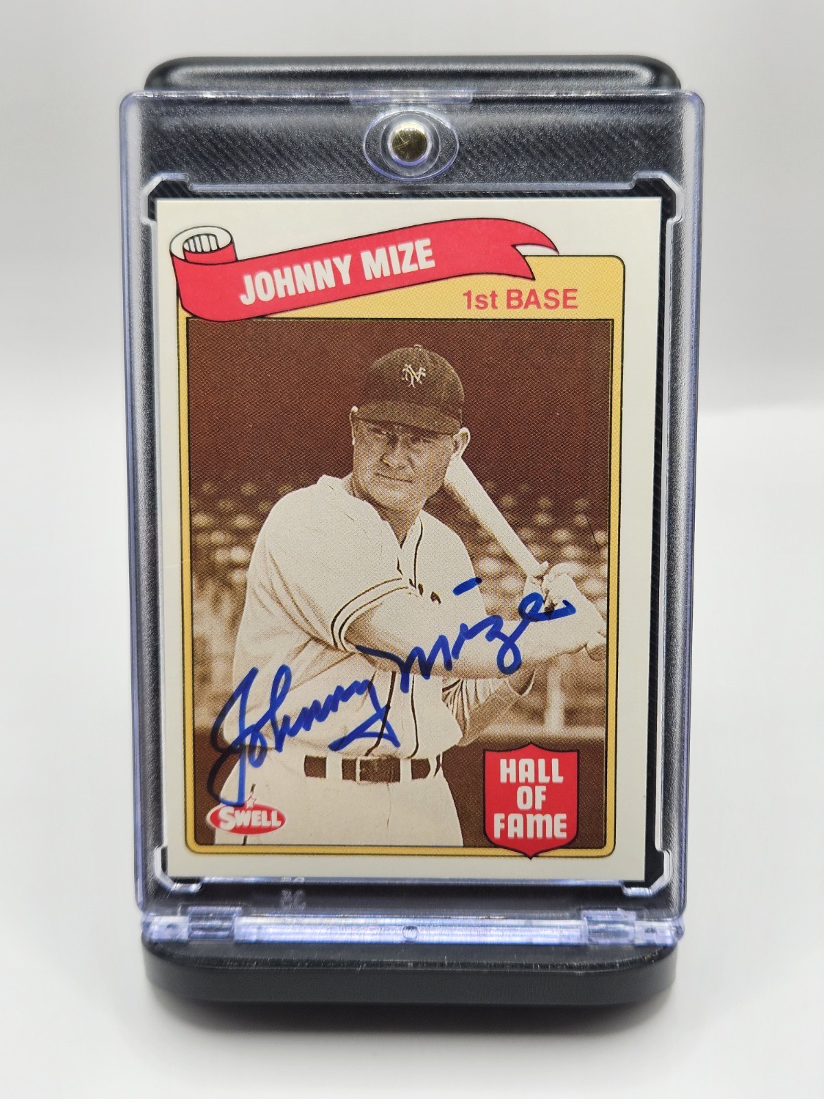1989 Swell Baseball Greats Johnny Mize Autographed Card