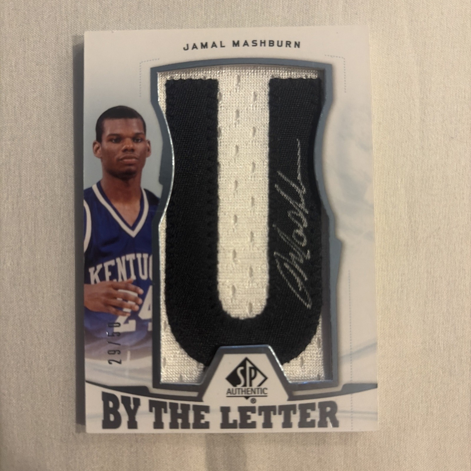 2013-14 SP Authentic – By the Letter Autographs Jamal Mashburn #BL-JM /50 (AU)