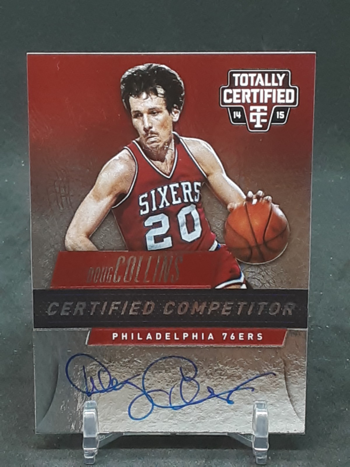 DOUG COLLINS 2014-15 TOTALLY CERTIFIED AUTO #3/99 76ERS QQ