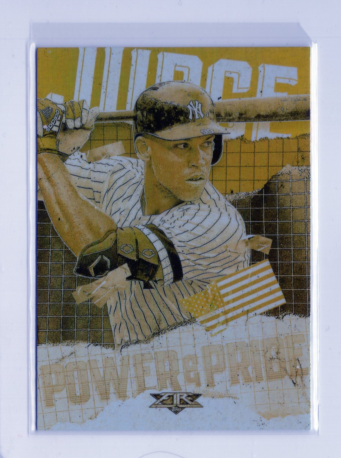 2020 Topps Fire Aaron Judge Gold Minted #PP-9 Power of Pride USA