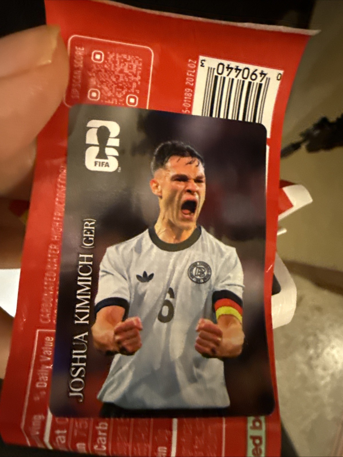 Joshua Kimmich Germany 2026 FIFA World Cup Soccer Panini Sticker Coca Cola