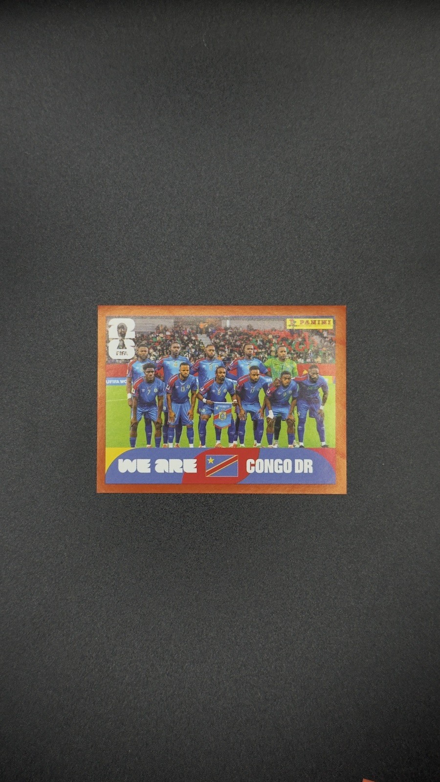 2026 Panini FIFA World Cup Sticker Red Border Parallel Team Photo COD13 Congo DR
