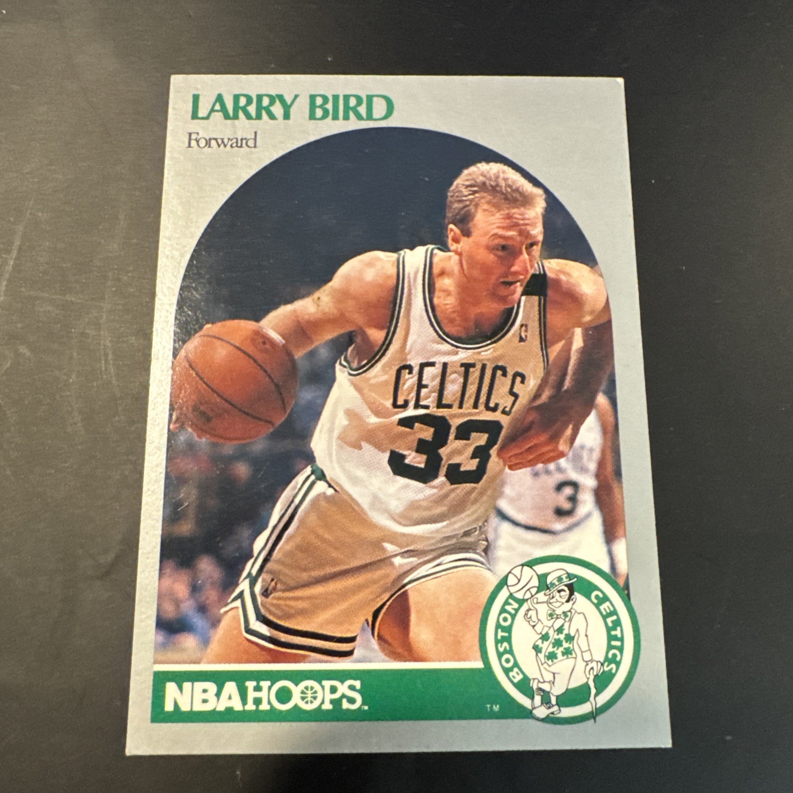 NBA Hoops Larry Bird #5 Boston Celtics 1990-91 NBA Properties Basketball Card