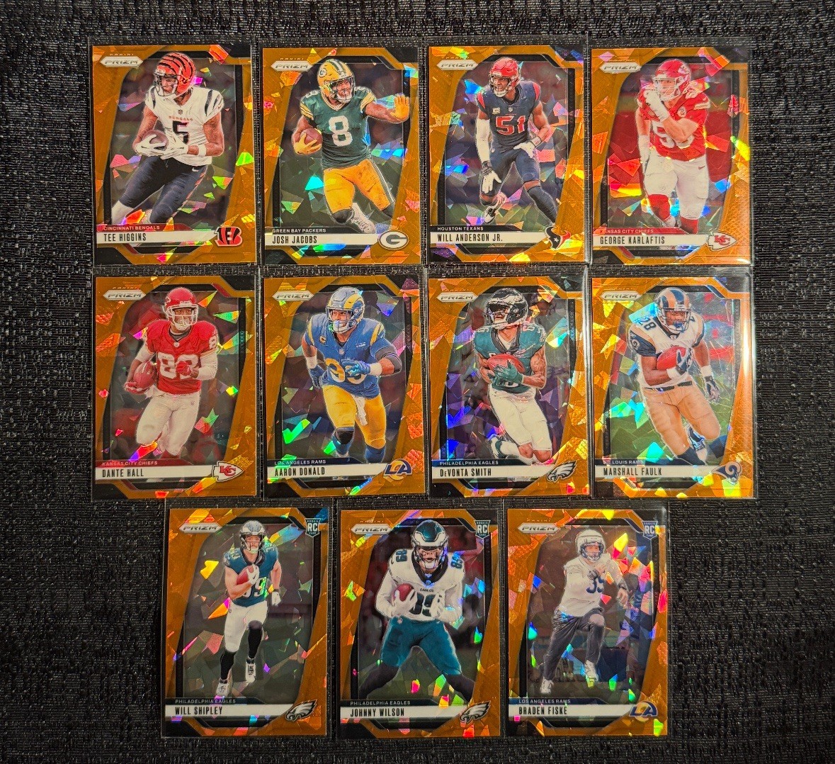 2024 Panini Prizm ORANGE ICE Complete Your Set You Pick Football Card #1-400 NFL